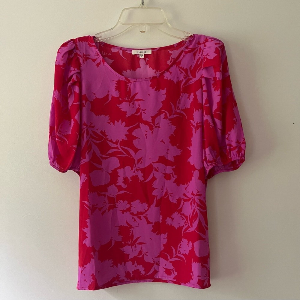 Pleione Short Sleeve Blouse M